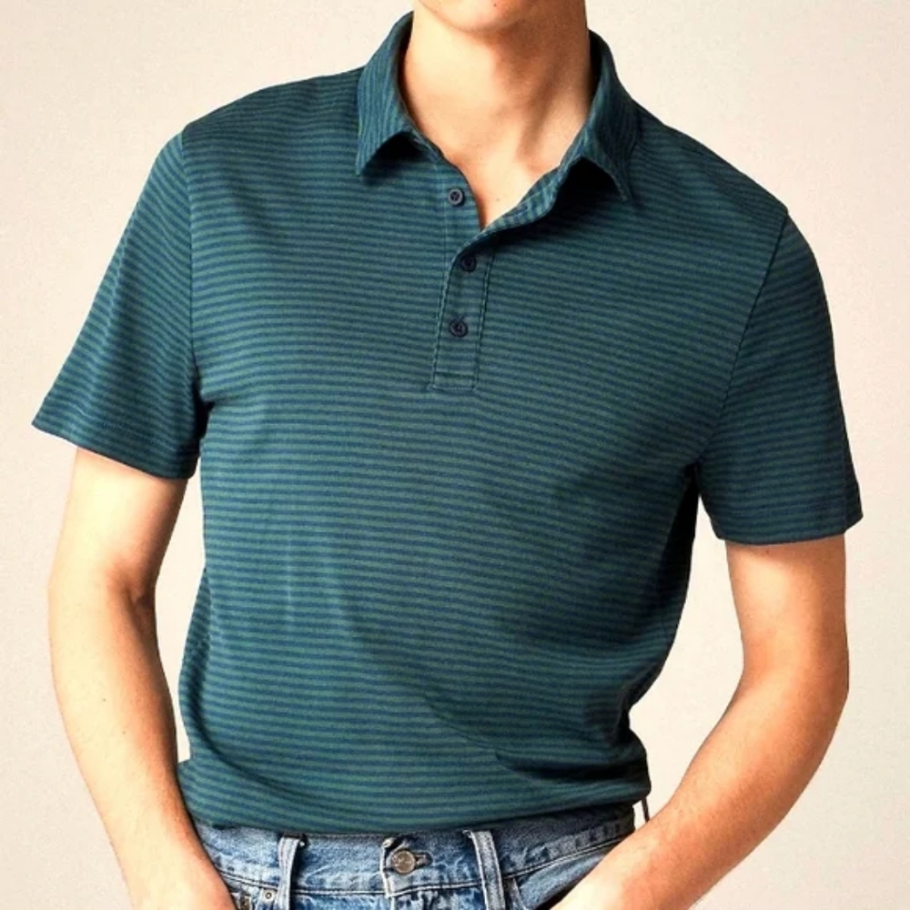 J. Crew Men's Performance Polo Shirt Size LARGE NEW